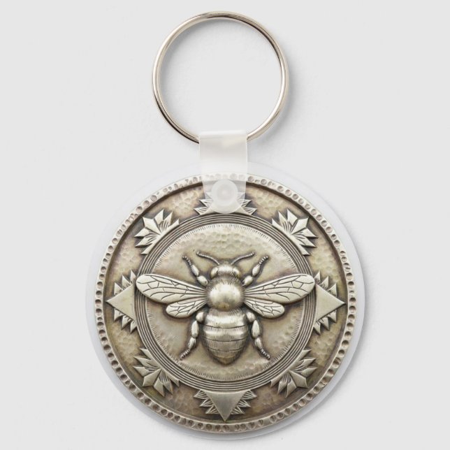 Silver Bee  Keychain (Front)