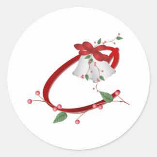 Silver Bells C Classic Round Sticker