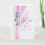 Silver Bells Christmas for Sister Holiday Card