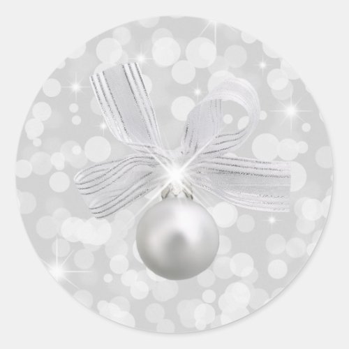 Silver Bells Christmas Sticker