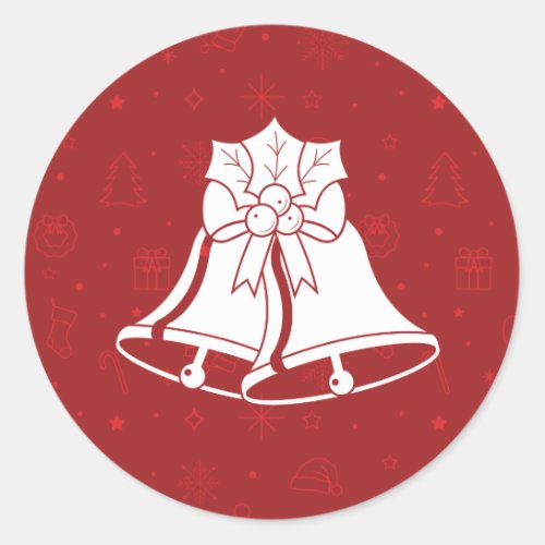 SILVER BELLS  Christmas Stickers