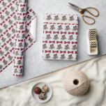 Silver Bells Wedding Anniversary Engagement Party Wrapping Paper<br><div class="desc">Features an original marker illustration of a pair of silver bells and a burgundy bow. Perfect for weddings and anniversaries!

This design is also available on other products. Don't see what you're looking for? Need help with customization? Contact Rebecca to have something designed just for you.</div>