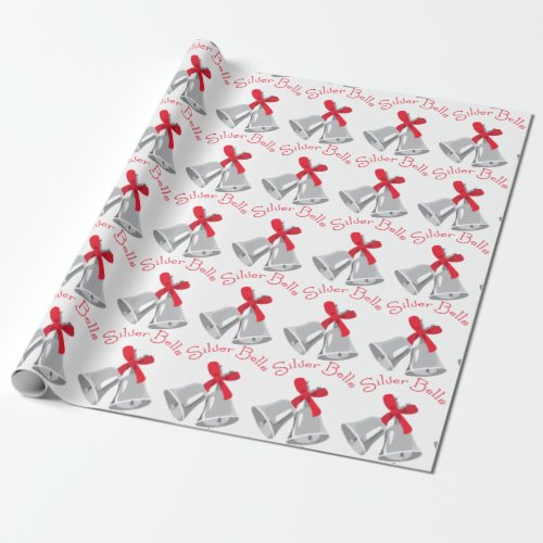 Silver Bells Wrapping Paper