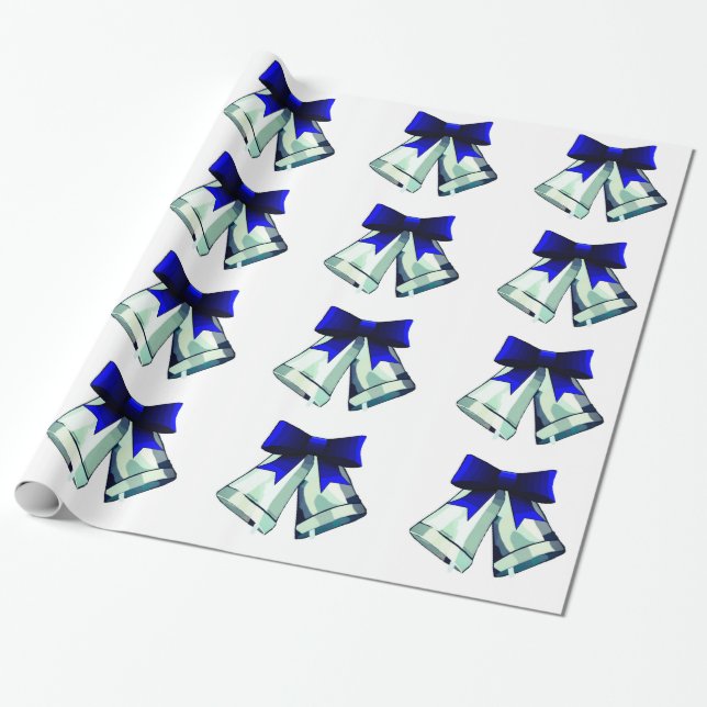 Silver Bells Wrapping Paper (Unrolled)