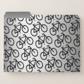 Silver Bicycle Cycling Abstract File Folder Set (Front Left)