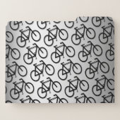Silver Bicycle Cycling Abstract File Folder Set (Back Left)