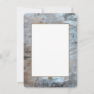 Silver Birch Bark With Gold