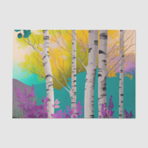 SILVER BIRCH beautiful trees decoupage paper