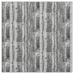 Silver birch Black and White Fabric