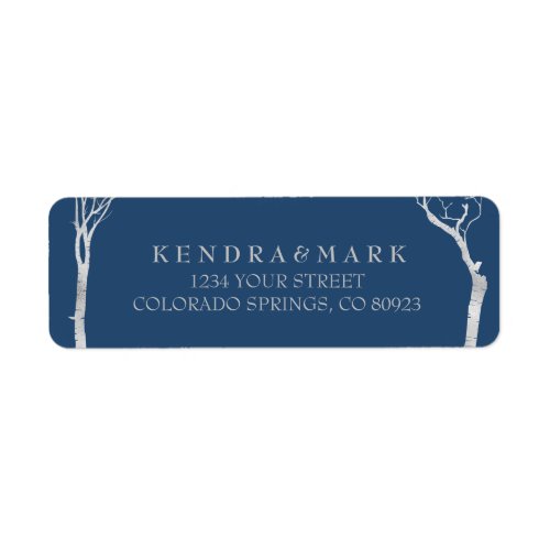 Silver Birch Tree Address Labels