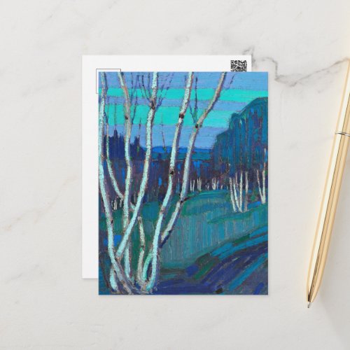 Silver Birches popular artwork by Tom Thomson Postcard