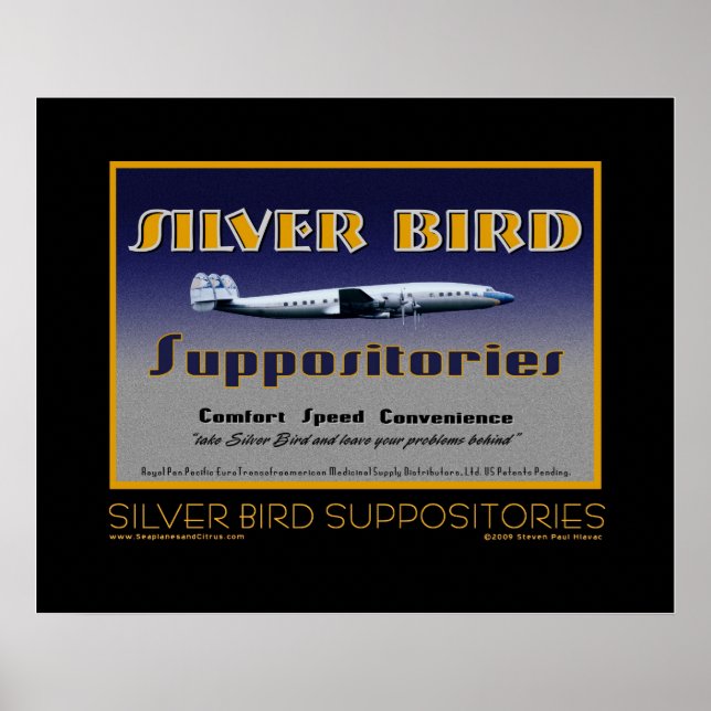 Silver Bird Suppositories fine art poster (Front)