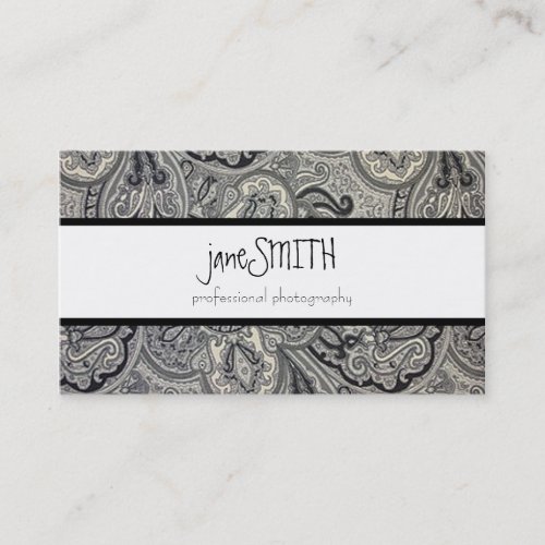 Silver &amp; Black Business Cards