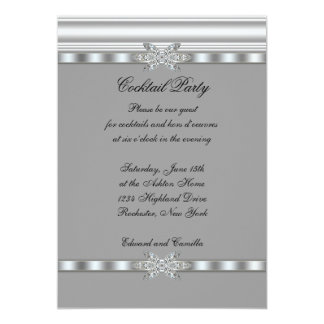 black and silver invitation templates