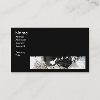 Silver Black Drip Business Card