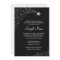 Silver Black Falling Stars Bat Mitzvah