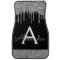 Silver Black Glitter Sparkle Monogram Car Floor Ma