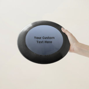 Silver - Black Gradient custom text frisbee