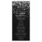 Silver Black Hollywood Glitz Glam Wedding Program
