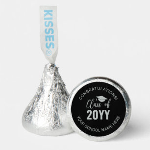 Silver Black Modern Graduation Party Favor Gift