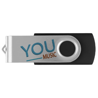 Silver, Black (usb flash drive) - You music USB Flash Drive
