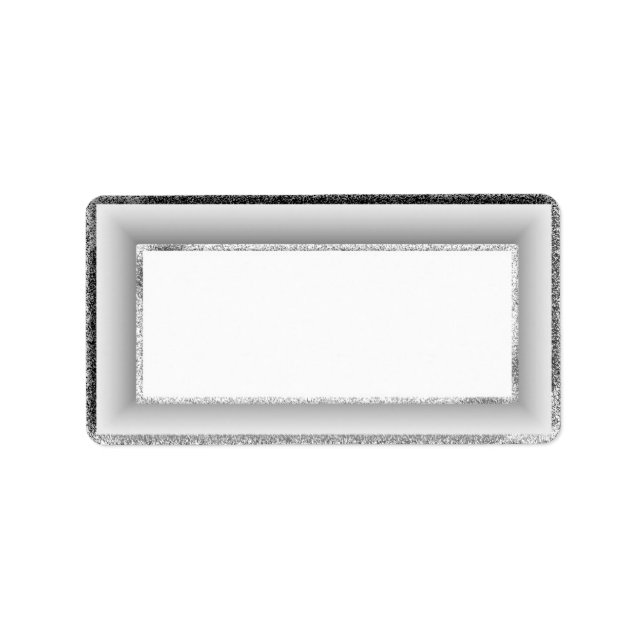 Silver Blank Address Labels (Front)