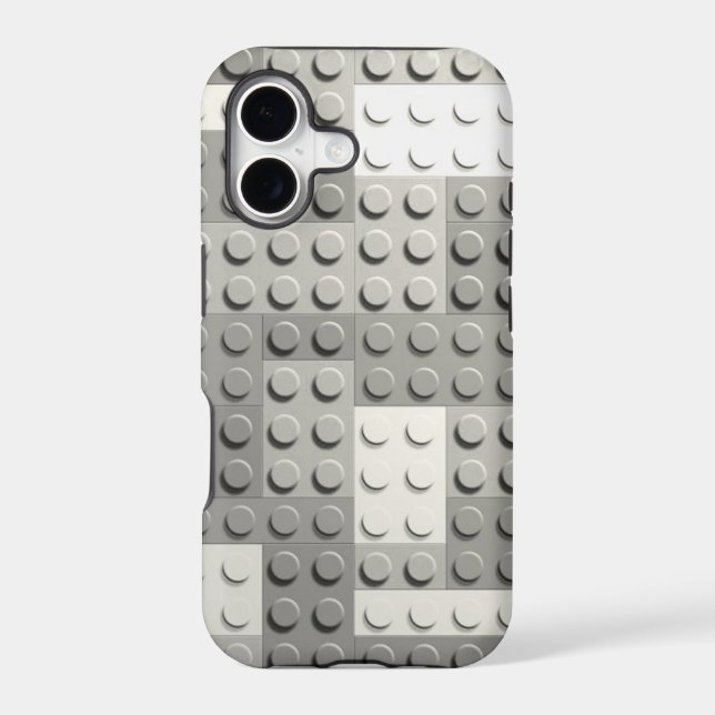 Silver blocks iphone case (Back)