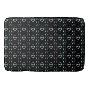Silver Blossoms Bath Mat