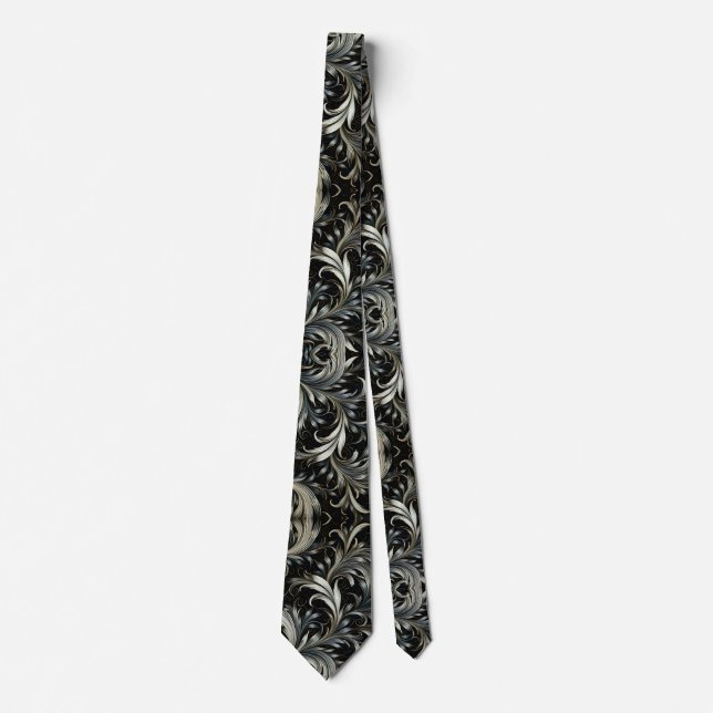 Silver Blue Neck Tie (Front)