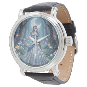Silver blue princess in the forest watch