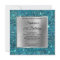 Silver Blue Teal Diamond Studded Foil Birthday
