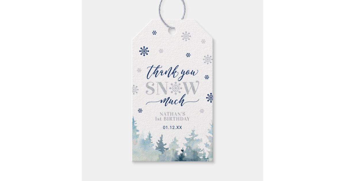 Winter Wonderland Party Favor Tag in Blue  Winter wonderland party, Party  favor tags, Winter wonderland baby shower