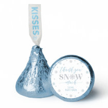 Silver & Blue Winter Wonderland Thank you Snow Hershey®'s Kisses®