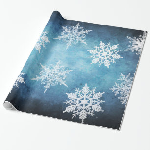 Silver & Blue Wrapping Paper
