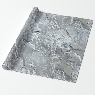 Silver Blue  Wrapping Paper
