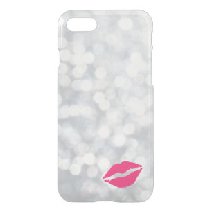 Silver Bokeh Kiss iPhone 7 Case
