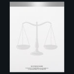 Silver Border Lawyer Scale Attorney at Law Letterhead<br><div class="desc">Silver Border Lawyer Scale Attorney at Law Letterhead.</div>
