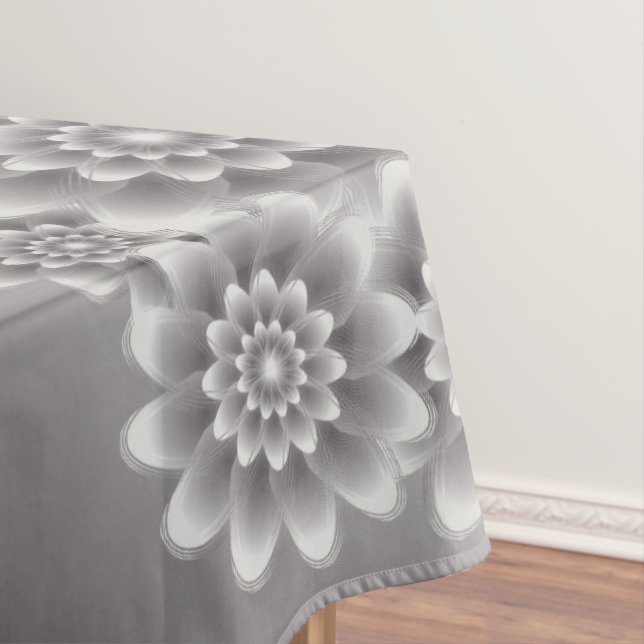 Silver bouquet tablecloth (In Situ)