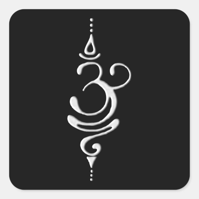 Silver Breathe  Square Sticker (Front)