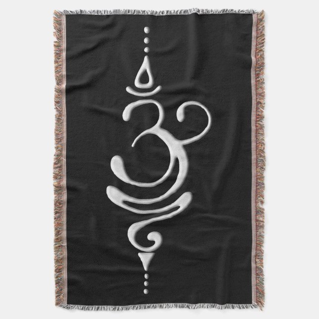 Silver Breathe  Throw Blanket (Front Vertical)