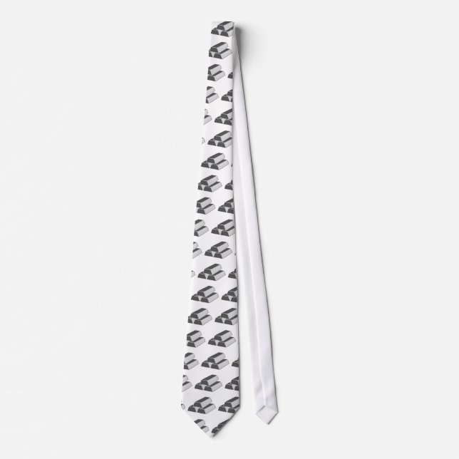 Silver Bricks Neck Tie (Front)