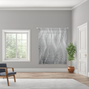 Silver Brushed Metal Abstract Sheer Curtains