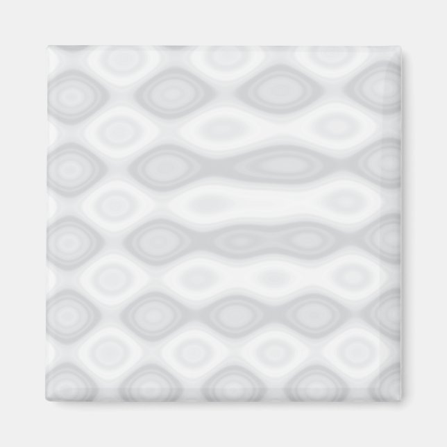 Silver Brushed Steel Look Background Magnet (Front)