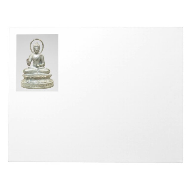 Silver Buddha Fine Art Photography Notepad (Front)