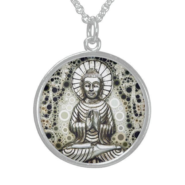 Silver Buddha Necklace (Front)