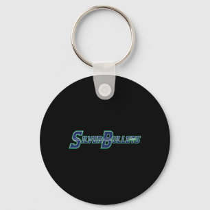Silver Bullets Softll - Blue Logo Keychain