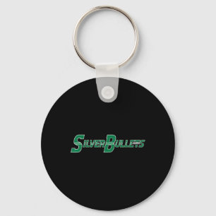 Silver Bullets Softll - Green On Navy Keychain