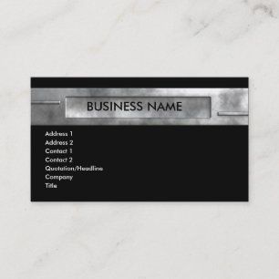 silver business 2 card
