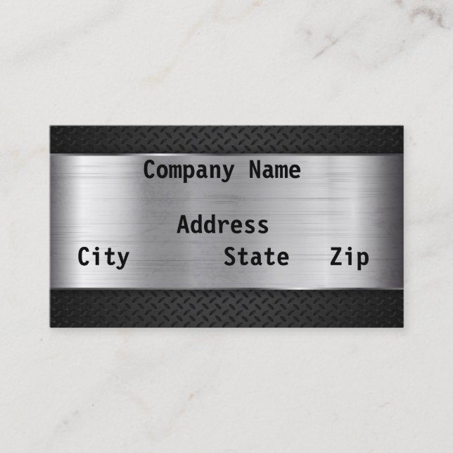 Silver Business Card (Front)