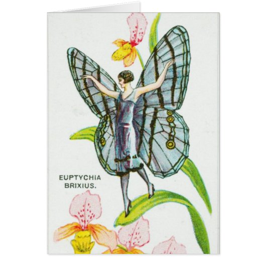 Silver Butterfly Girl Cards (Front)